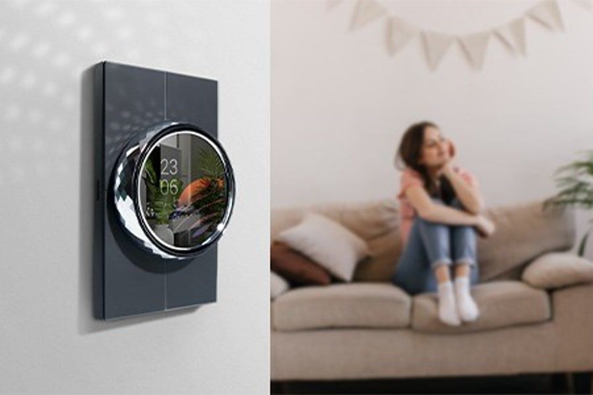 Modern living room with integrated lighting and automation